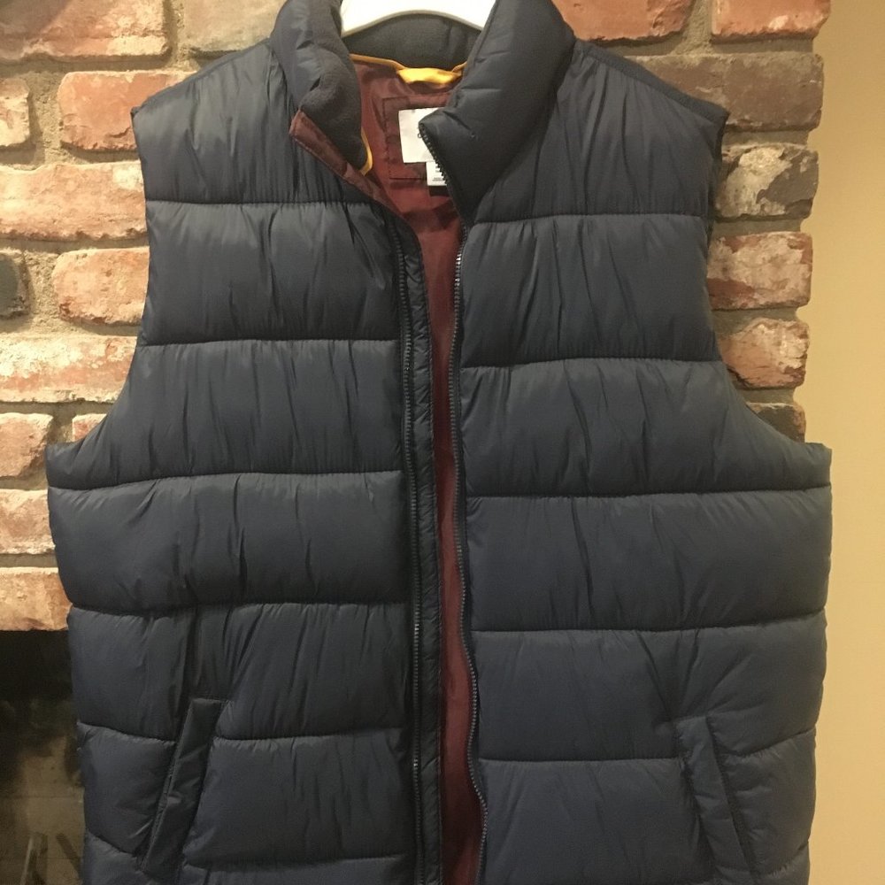 Navy Blue Puff Vest